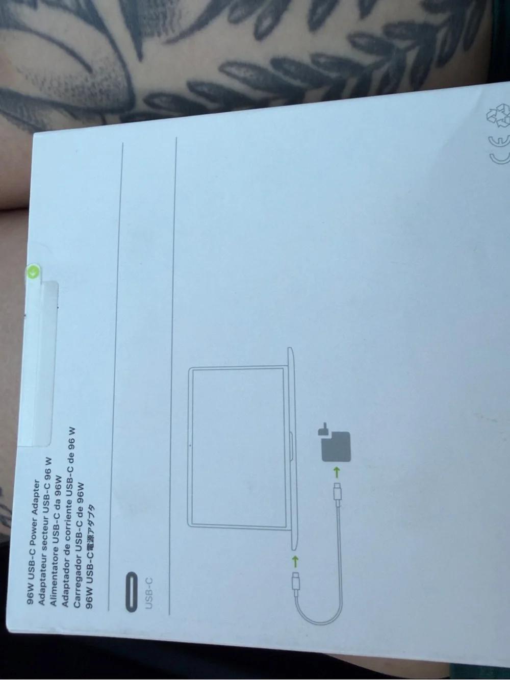 Apple 96W USB-C Power Adapter Charger - White